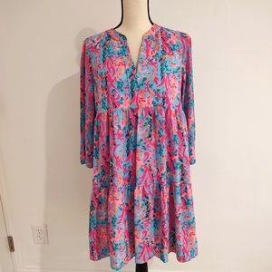 Lilly Pulitzer Martine Multi Seaweed Samba Dress Size M